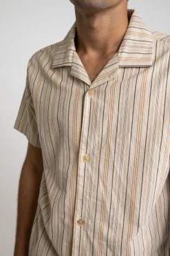 Rhythm Vacation Stripe S/S Shirt Mens