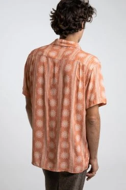 Rhythm Mens Sun Stripe S/S Shirt