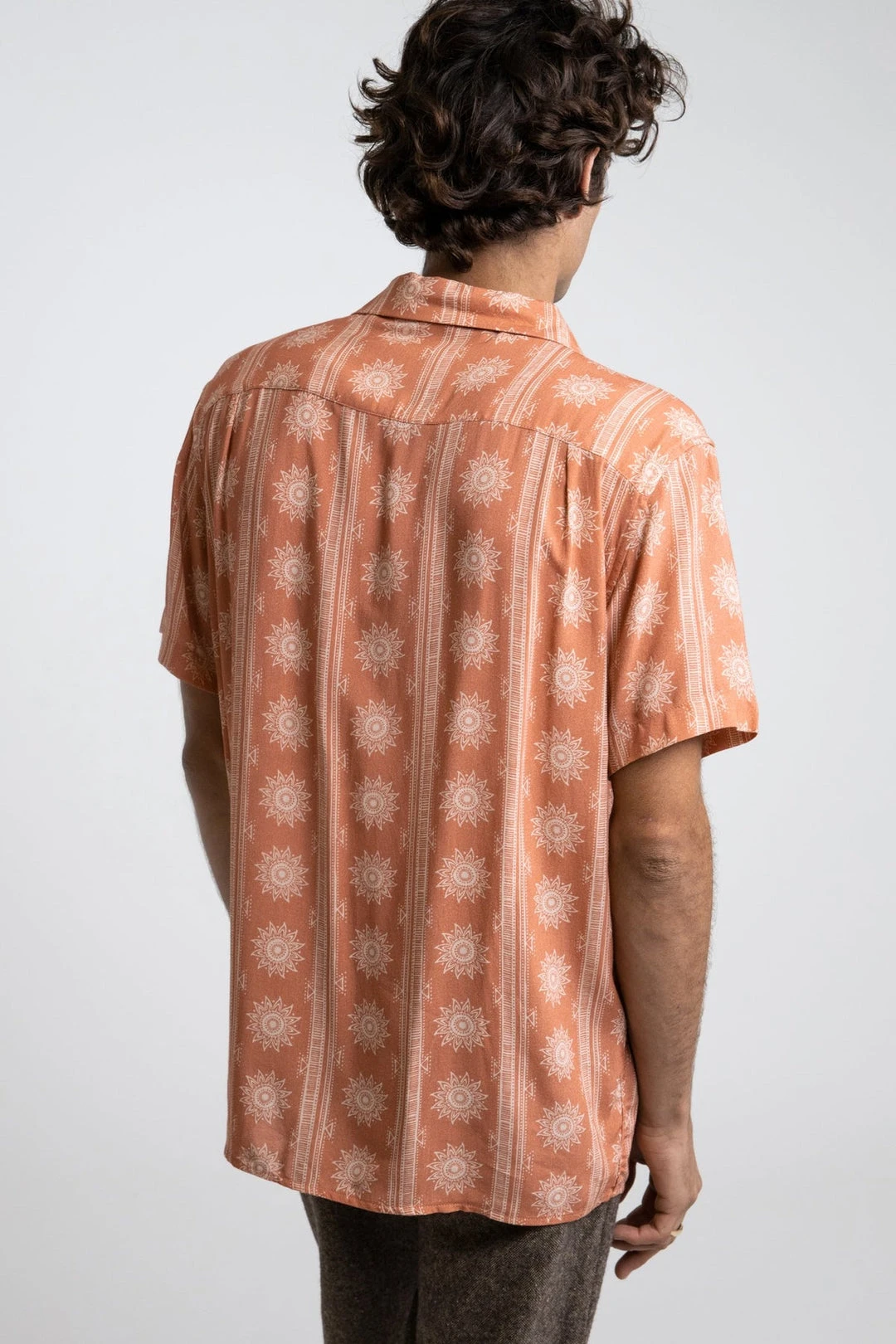 Rhythm Mens Sun Stripe S/S Shirt 4 Rhythm Mens Sun Stripe S/S Shirt