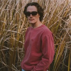 Alton Mens Dyed Crewneck Sweatshirt