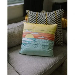 Jeremy Searcy Home Mens Sunset Surf Pillow Case