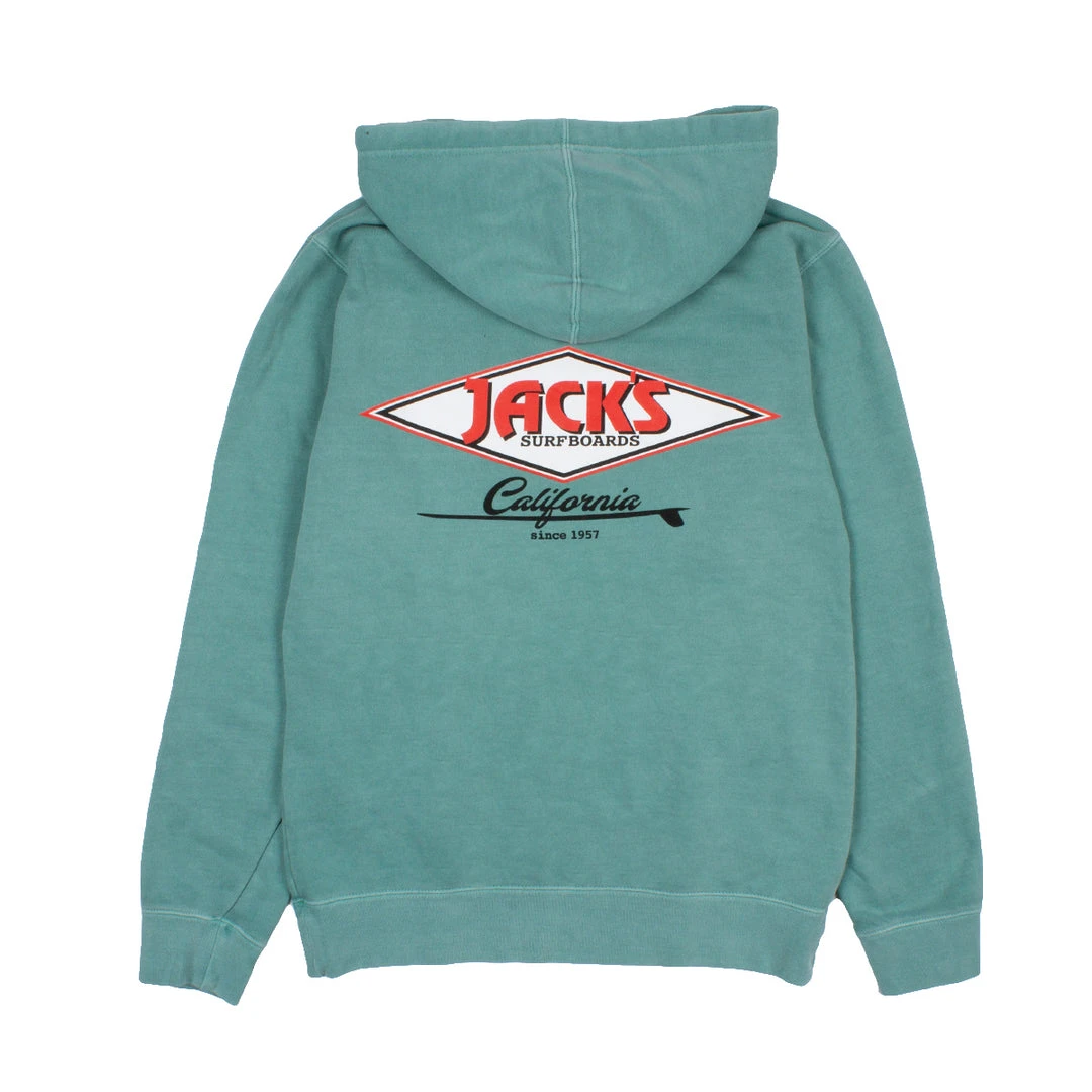 Jack's Surfboards Mens Cal Diamond Pigment Pullover Hoodie 3 Jack's Surfboards Mens Cal Diamond Pigment Pullover Hoodie