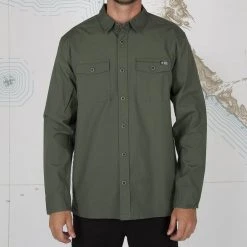Salty Crew Lookout L/S Button Down Shirt Mens