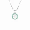 Get Back Supply Co. St. Christopher Surf Necklace- Silver/Teal Mens