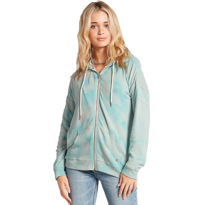Volcom Womens Lil Zip Fleece Zip-Up Hoodie (PS) 10 Volcom Womens Lil Zip Fleece Zip-Up Hoodie (PS)