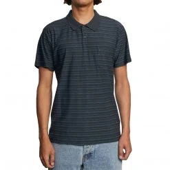 RVCA Texture Stripe S/S Polo Shirt
