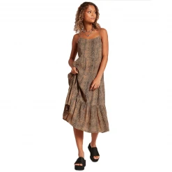 Volcom Womens Snakedown Midi Dress