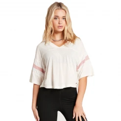 Volcom Lived In Lounge Cropped S/S Tee (PS) Womens