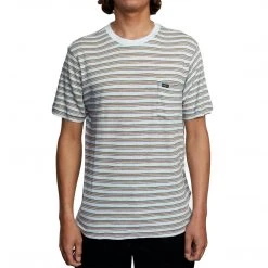 RVCA Mens Toluca Micro Stripe S/S Tee