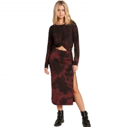 Volcom Womens Be Easy Babe Midi Skirt (PS)
