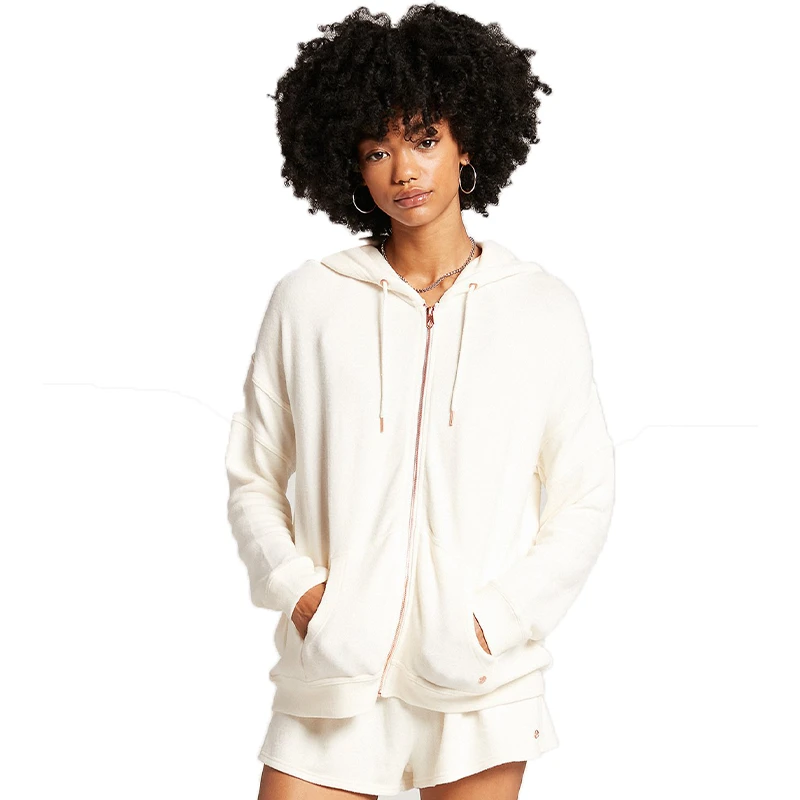 Volcom Womens Lil Zip Fleece Zip-Up Hoodie (PS) 14 Volcom Womens Lil Zip Fleece Zip-Up Hoodie (PS)