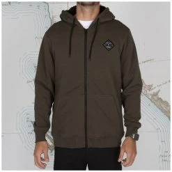 Salty Crew Shelter Sherpa Zip Up Fleece Hoodie
