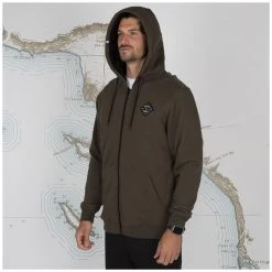 Salty Crew Shelter Sherpa Zip Up Fleece Hoodie