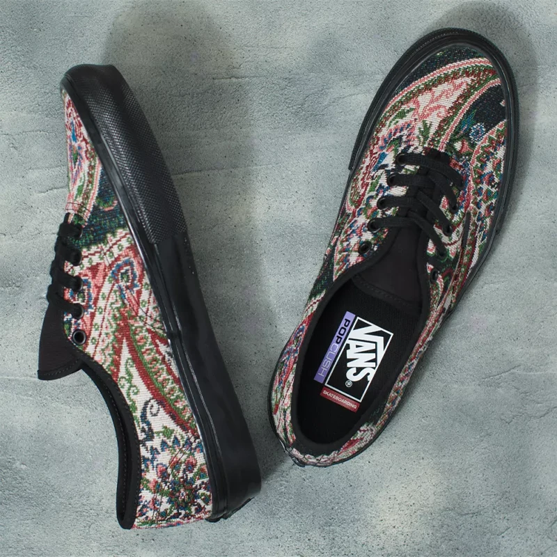 Vans Skate Authentic (Paisley) Black Shoe 4 Vans Skate Authentic (Paisley) Black Shoe