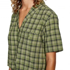 RVCA Jackson Button-Down S/S Top Womens