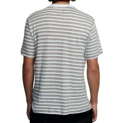 RVCA Mens Toluca Micro Stripe S/S Tee