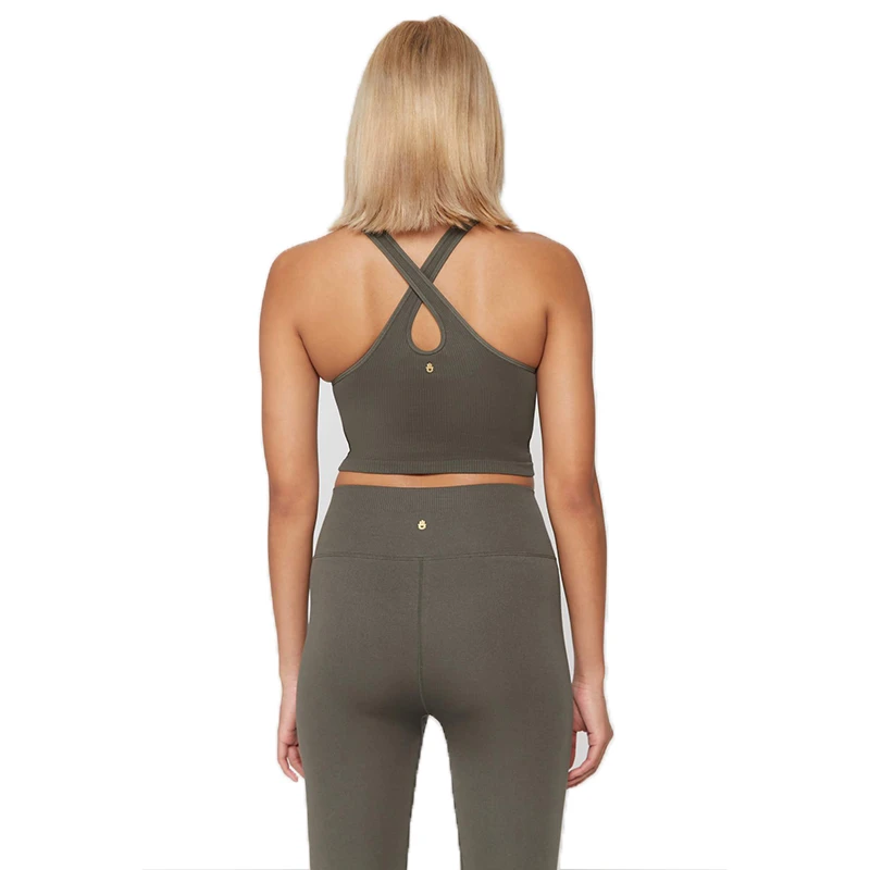 Spiritual Gangster Athena Seamless Crop Tank Womens 4 Spiritual Gangster Athena Seamless Crop Tank Womens