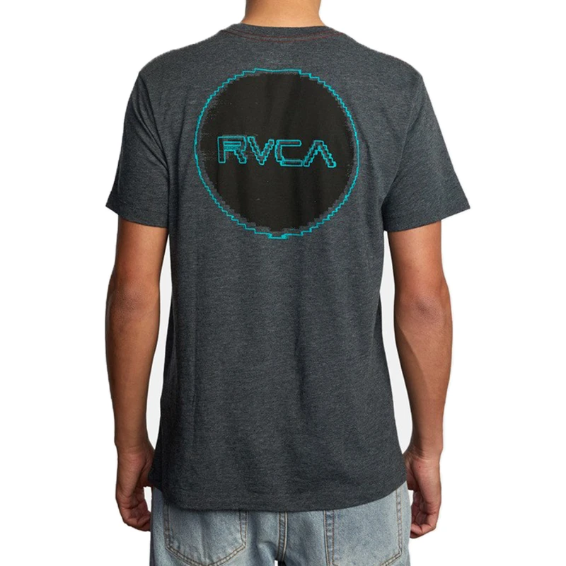 RVCA Glitch Bit S/S Tee Mens 7 RVCA Glitch Bit S/S Tee Mens