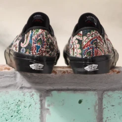 Vans Skate Authentic (Paisley) Black Shoe 9 Vans Skate Authentic (Paisley) Black Shoe