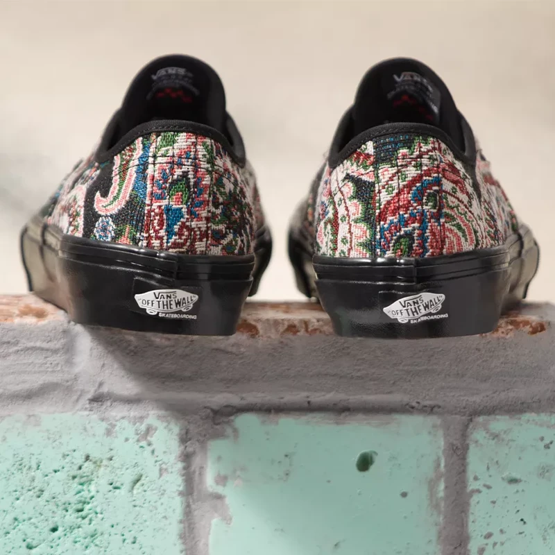 Vans Skate Authentic (Paisley) Black Shoe 6 Vans Skate Authentic (Paisley) Black Shoe
