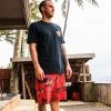 Volcom Mens Lido Print Mod-Tech Boardshorts (PS)