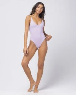 L*Space Pointelle Rib Gianna One Piece Swimsuit