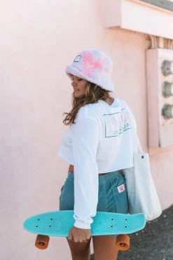 Jack's Surfboards Faux Tie Dye Bucket Hat Womens