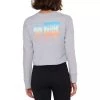 Salty Crew Alpha Gradient L/S Crop Top Womens