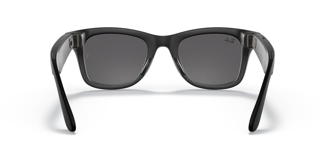 RW4002 Ray-Ban Stories Wayfarer Sunglasses In Matte Black W/ Dark Grey 6 RW4002 Ray-Ban Stories Wayfarer Sunglasses In Matte Black W/ Dark Grey