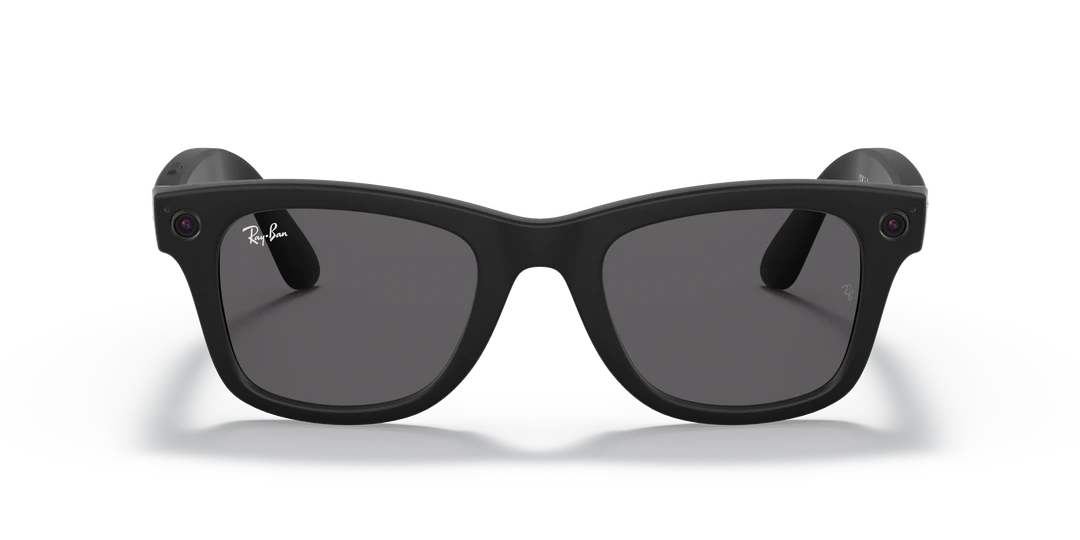 RW4002 Ray-Ban Stories Wayfarer Sunglasses In Matte Black W/ Dark Grey 4 RW4002 Ray-Ban Stories Wayfarer Sunglasses In Matte Black W/ Dark Grey