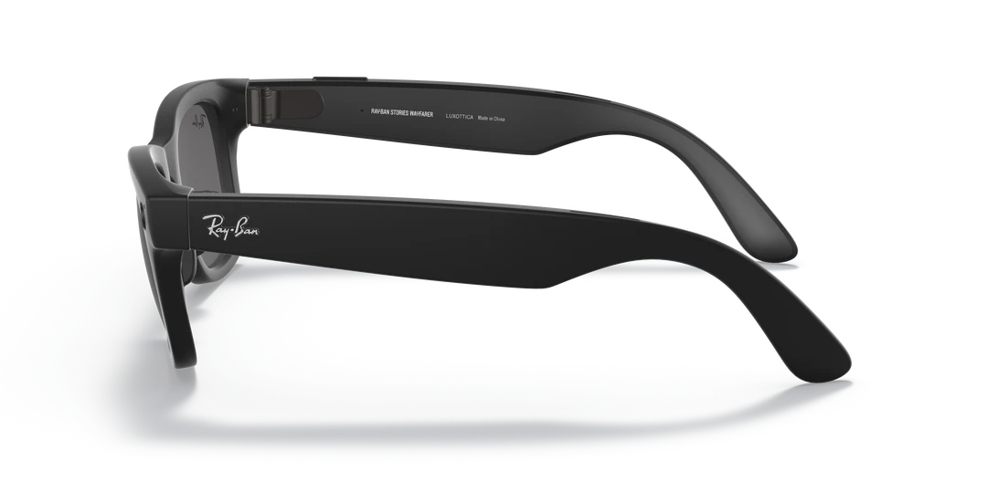 RW4002 Ray-Ban Stories Wayfarer Sunglasses In Matte Black W/ Dark Grey 7 RW4002 Ray-Ban Stories Wayfarer Sunglasses In Matte Black W/ Dark Grey