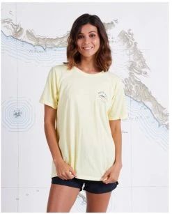 Salty Crew Women`s Ahi Mount Boyfriend S/S Tee Womens