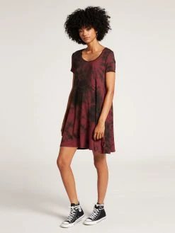 Volcom Be Easy Babe Tie Dye Dress (PS) Womens