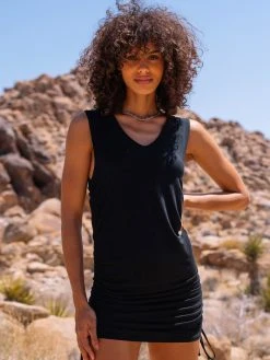 Volcom Cinch Ur Here Tie Side Dress (PS)