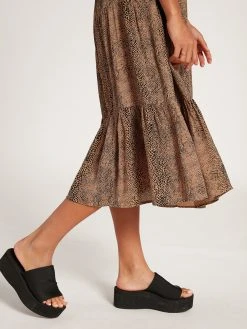 Volcom Womens Snakedown Midi Dress