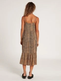 Volcom Womens Snakedown Midi Dress
