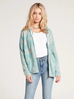 Volcom Womens Lil Zip Fleece Zip-Up Hoodie (PS) 25 Volcom Womens Lil Zip Fleece Zip-Up Hoodie (PS)