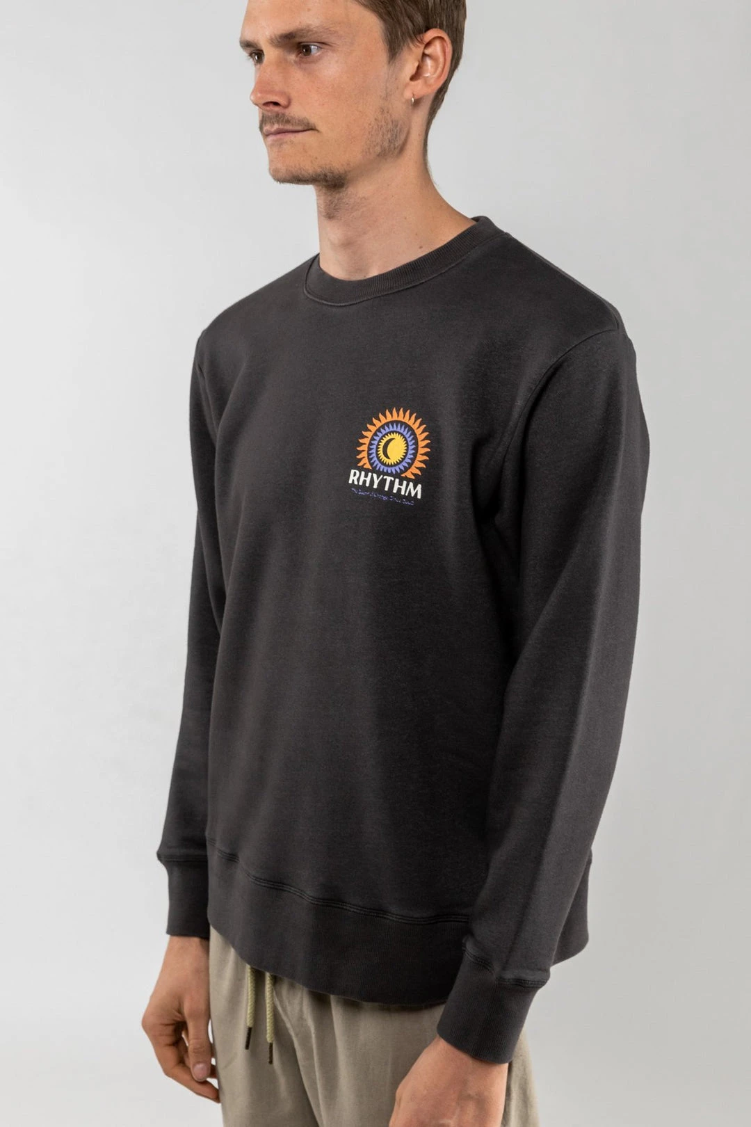 Rhythm Mens Blaze Vintage Fleece Crewneck 5 Rhythm Mens Blaze Vintage Fleece Crewneck