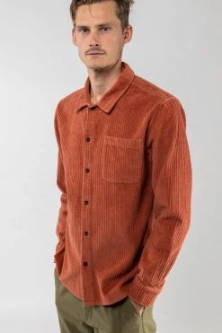Rhythm Corduroy Long Sleeve Shirt Mens