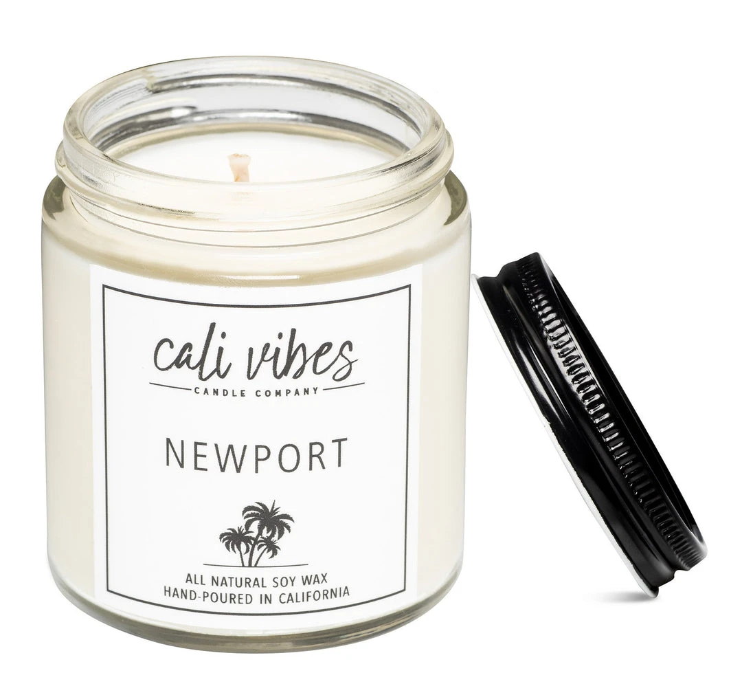 Cali Vibes Newport - Natural Soy Wax Candle Home 4 Cali Vibes Newport - Natural Soy Wax Candle Home
