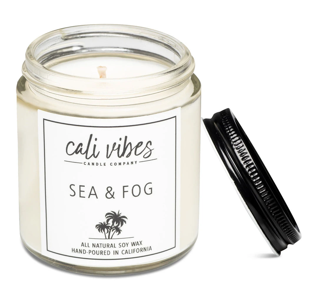Cali Vibes Sea + Fog - Natural Soy Wax Candle 4 Cali Vibes Sea + Fog - Natural Soy Wax Candle