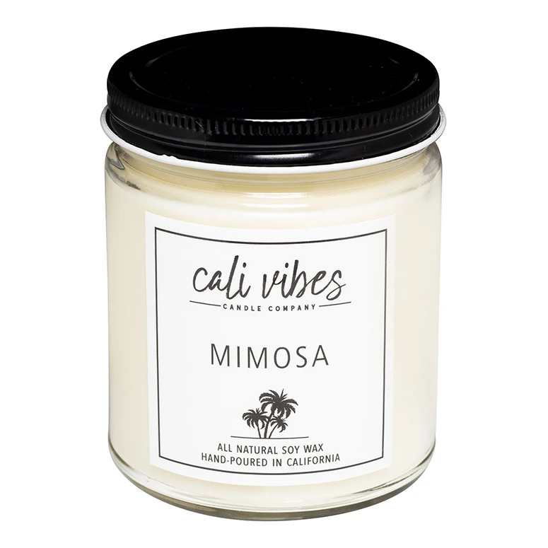 Cali Vibes Mimosa - Natural Soy Wax Candle 9oz Home 3 Cali Vibes Mimosa - Natural Soy Wax Candle 9oz Home