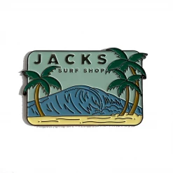 Jack's Surfboards Home Double Overhead Enamel Magnet