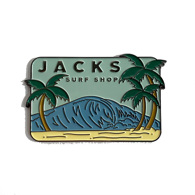 Jack's Surfboards Home Double Overhead Enamel Magnet 3 Jack's Surfboards Home Double Overhead Enamel Magnet