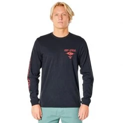 Rip Curl Fade Out Icon L/S Tee Mens