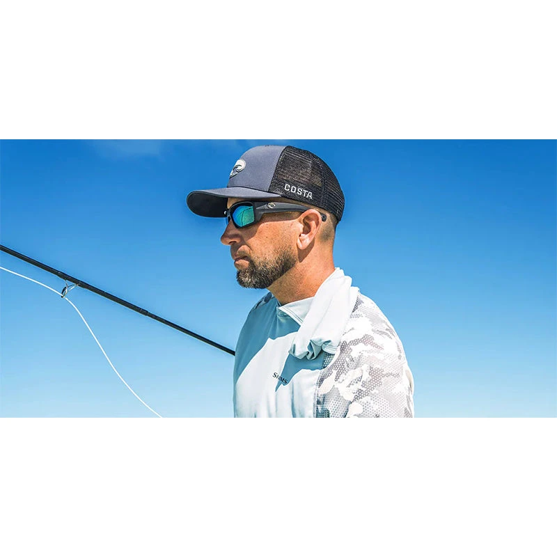 Costa Mens Fantail Pro Sunglasses (Matte Black/Blue Mirror - Polarized) 12 Costa Mens Fantail Pro Sunglasses (Matte Black/Blue Mirror - Polarized)