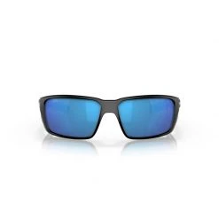Costa Mens Fantail Pro Sunglasses (Matte Black/Blue Mirror - Polarized)