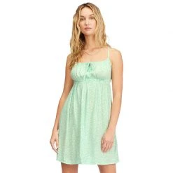 Billabong Womens Feelin Blue Mini Slip Dress