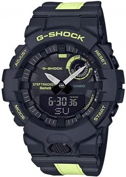 G-Shock GBA800LU-1A1 Men's Power Trainer Glow In The Dark Watch