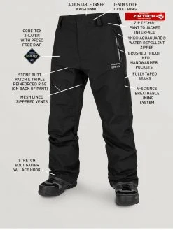 Volcom Mens L Gore-Tex Snow Pant
